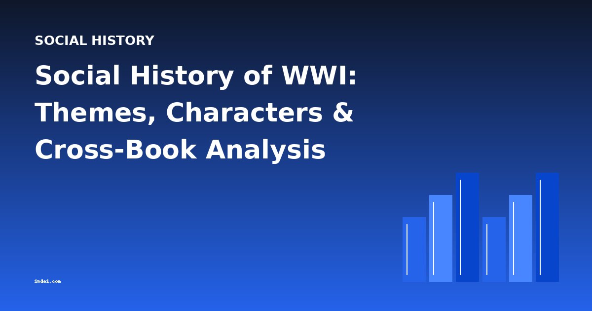 Social History of WWI: Themes, Characters & Cross-Book Analysis