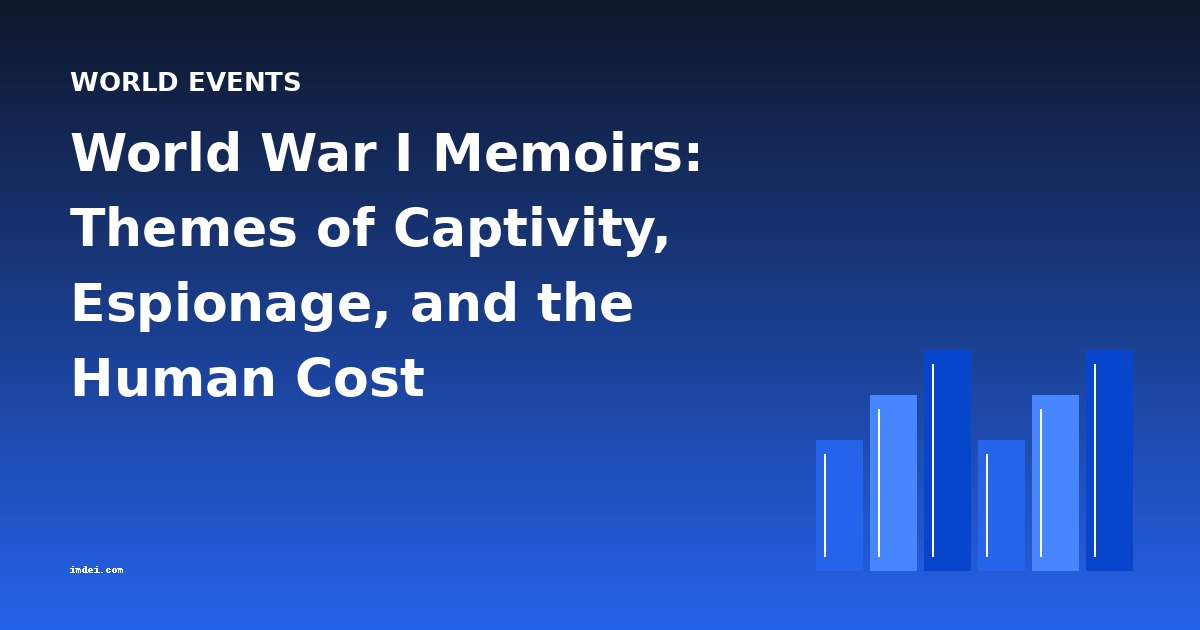 World War I Memoirs: Themes of Captivity, Espionage, and the Human Cost