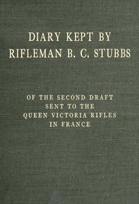 Cover of Diary Kept by Rifleman B. C. Stu...