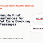 Simple First Sentences for Pet Care Booking Messages