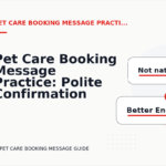 Pet Care Booking Message Practice: Polite Confirmation Examples