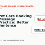 Pet Care Booking Message Practice: Better Sentence Choices