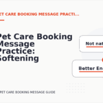 Pet Care Booking Message Practice: Softening Direct Sentences